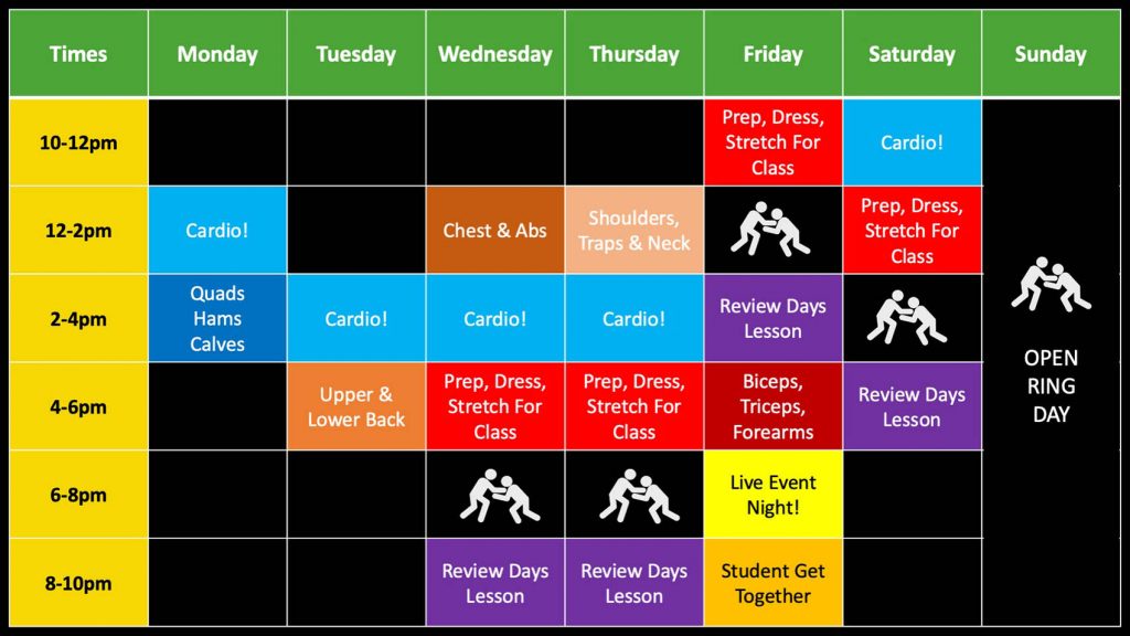 Workforce Fitness Performance Center Training Calendar